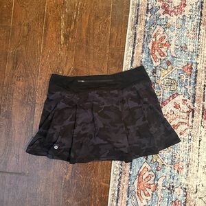 Lululemon Black Camo Skirt